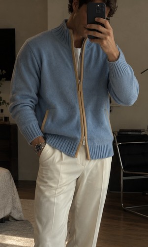 Cardigan ermenegildo zegna blu - zegna,
